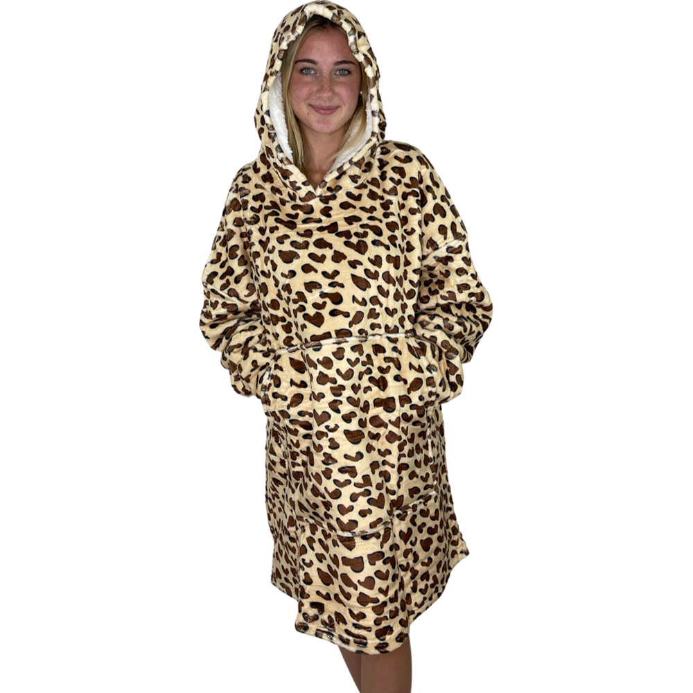 Hoodie Blanket ‚Leopard‘