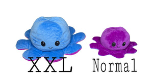XXL Oktopus wendbar (hellblau - dunkelblau)