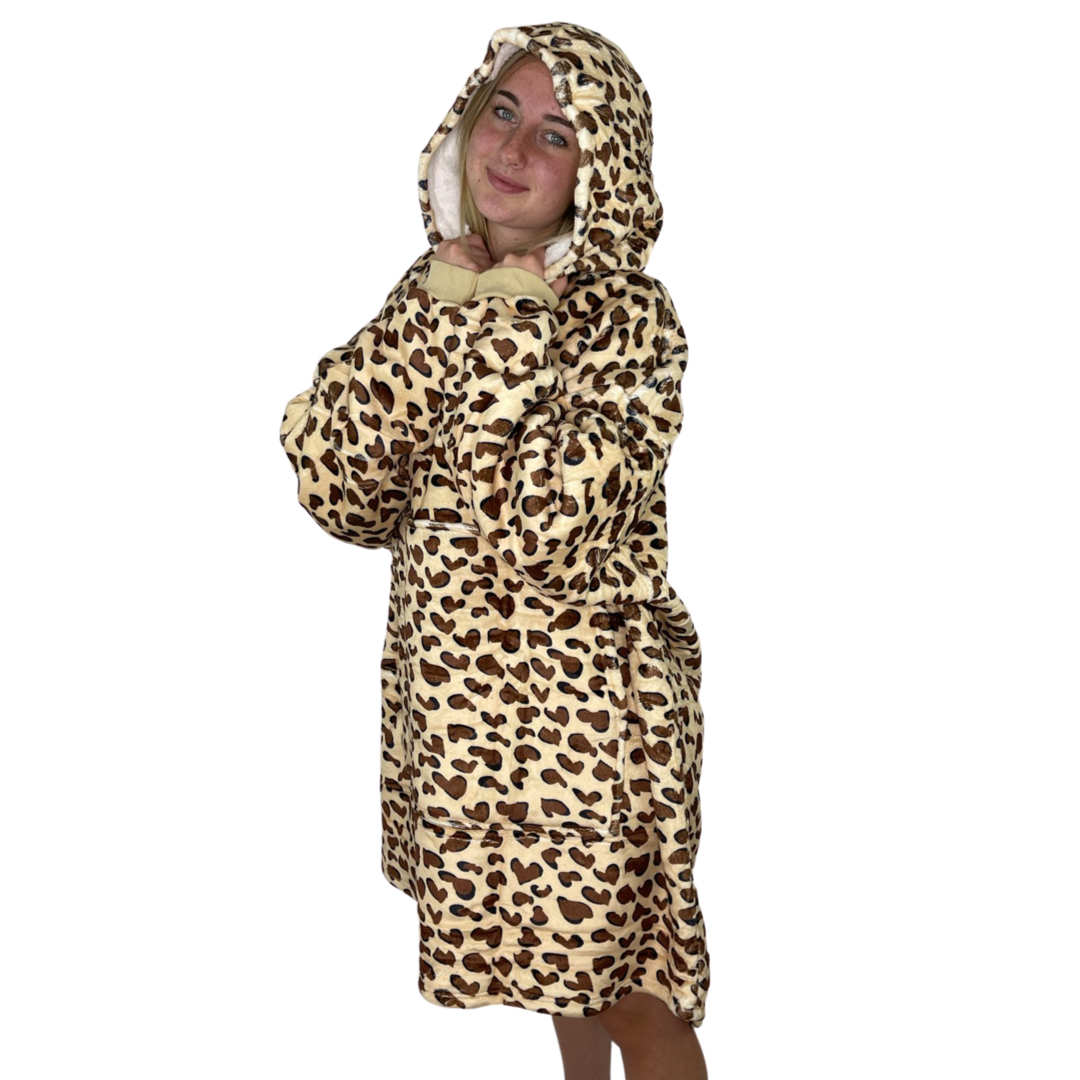 Hoodie leopard sale