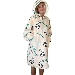 Hoodie Blanket ‚Panda‘